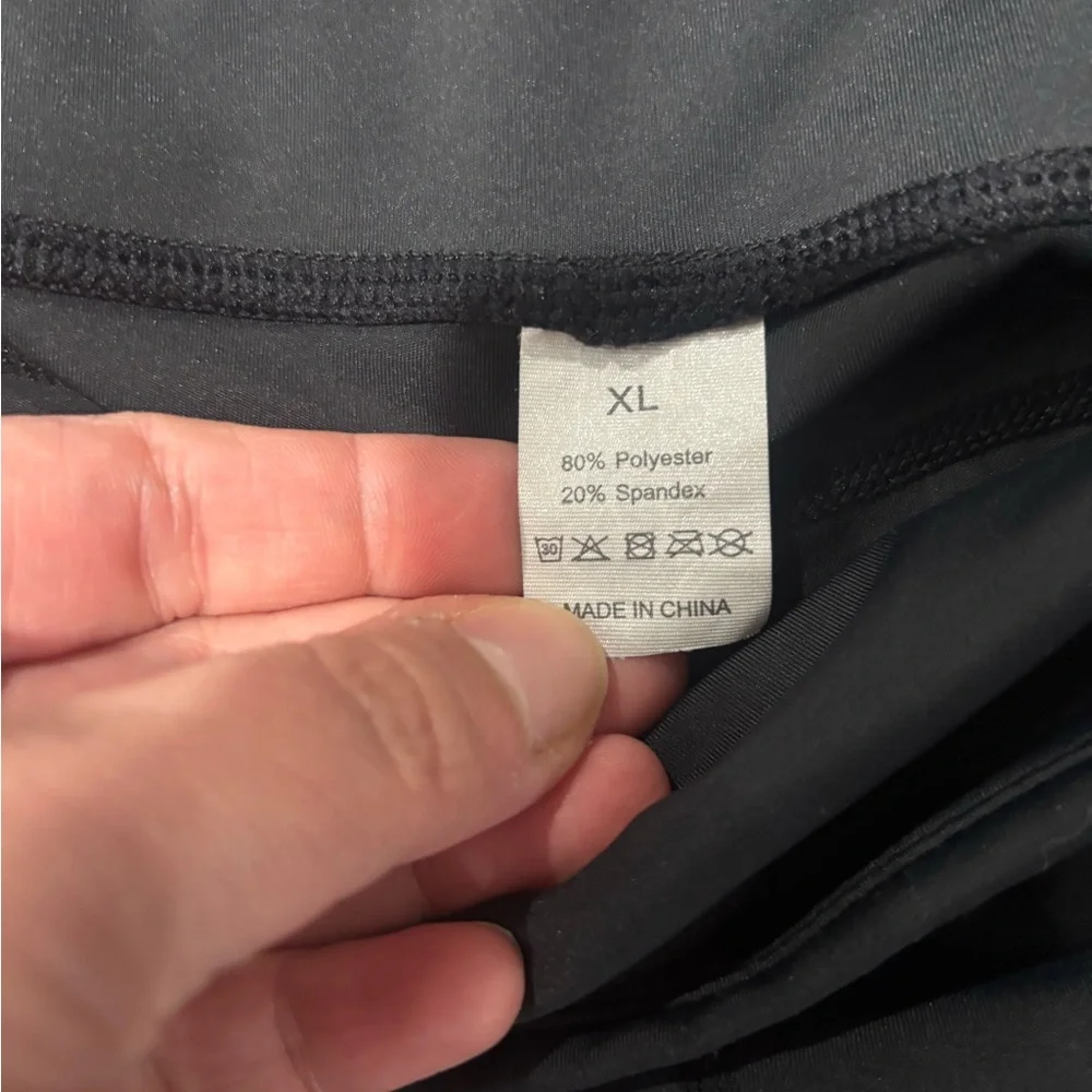 Compression Black Athletic Leggings - Picture 4 of 4